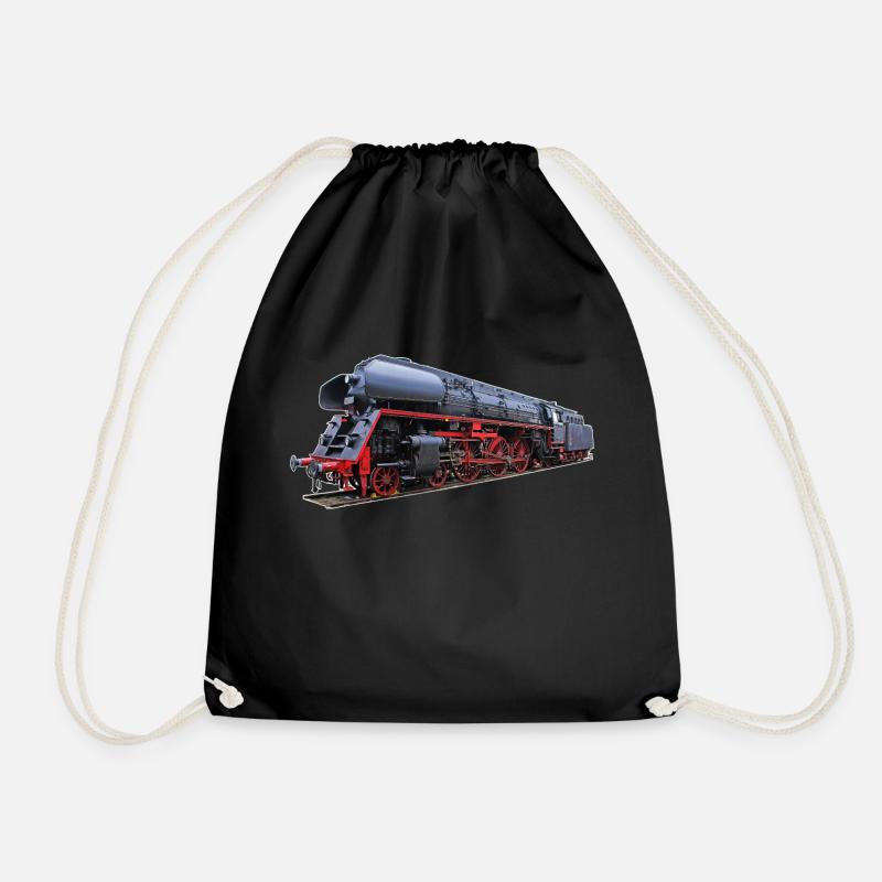 Dampflok BR 01 519 - Turnbeutel - Schwarz