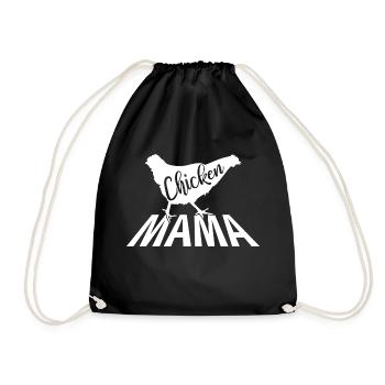 Poulet maman marche poulet poulets animal de compagnie - Sac de sport léger - noir - Devant