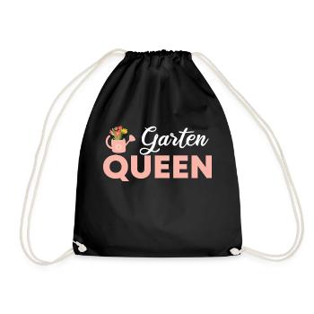 Garten Queen - Turnbeutel - Schwarz - Vorne