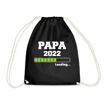 Future Dad 2022 Father-to-be - Drawstring Bag - black - Front