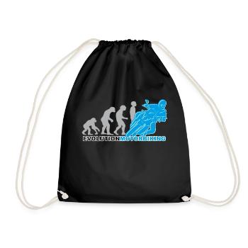 evolution moto, moto, moto - Sac de sport léger - noir - Devant