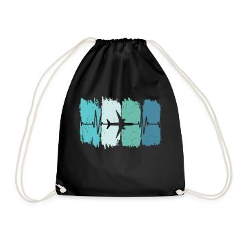 Pilot Funny saying pilot - Drawstring Bag - black - Front