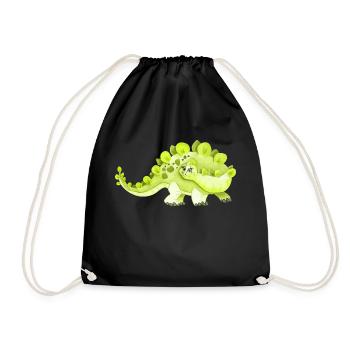 dinosaure - Sac de sport léger - noir - Devant