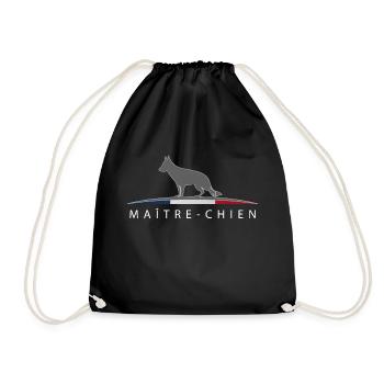 Maître-chien - Sac de sport léger - noir - Devant