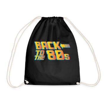 retour aux années 80 - Sac de sport léger - noir - Devant