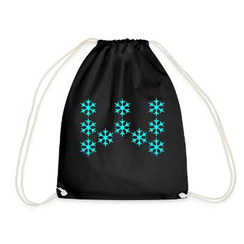 winter - Drawstring Bag - black - Front