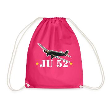 JU 52- Aunt JU - Drawstring Bag - fuchsia - Front