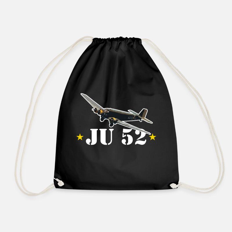 JU 52- Aunt JU - Turnbeutel - Schwarz