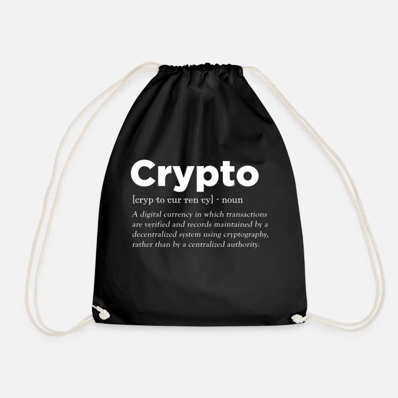 Crypto definition - Turnbeutel - Schwarz