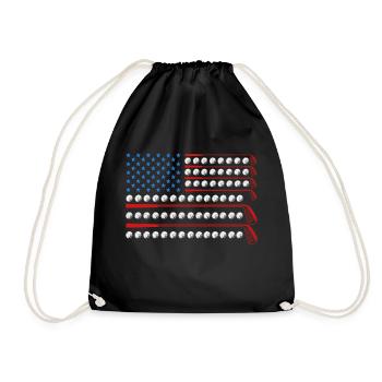 Patriotic Golf USA Flag Golf Clubs - Turnbeutel - Schwarz - Vorne