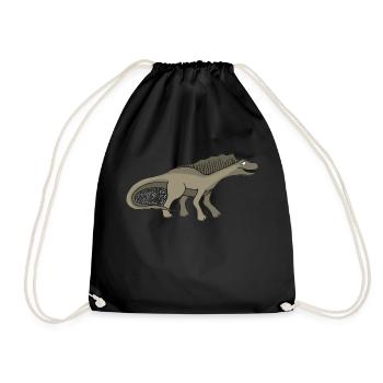 Dino 14 - Turnbeutel - Schwarz - Vorne
