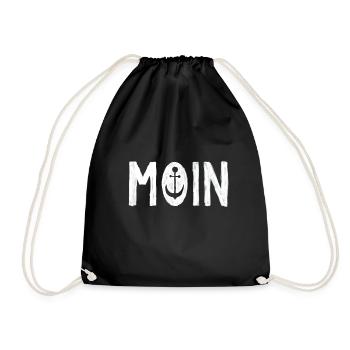 Moin - Turnbeutel - Schwarz - Vorne