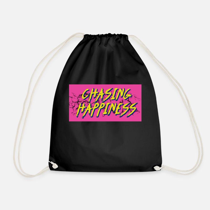 cHASING hAPINESS - Turnbeutel - Schwarz