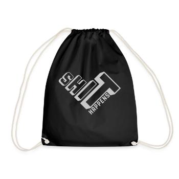 La merde arrive la devise du destin - Sac de sport léger - noir - Devant