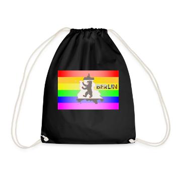 CSD Berlin Gay Pride - Drawstring Bag - black - Front