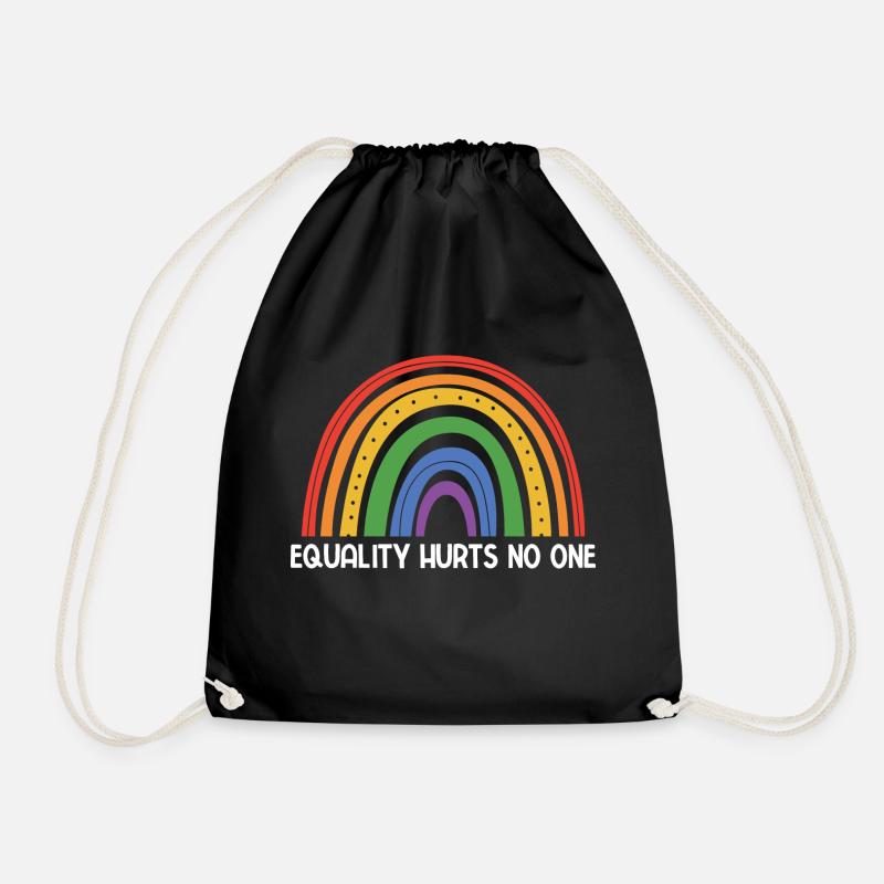 Equality Hurts No One Bisexuality Lesbian Gay Love - Turnbeutel - Schwarz