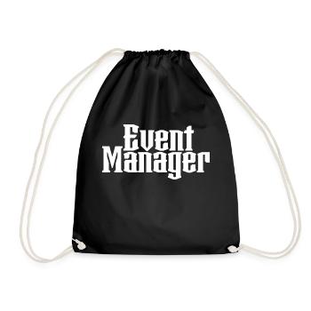 black Shirt Event Manager - Turnbeutel - Schwarz - Vorne