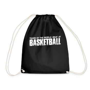 Larmes des gens que j’ai battus au basketball 4 - Sac de sport léger - noir - Devant