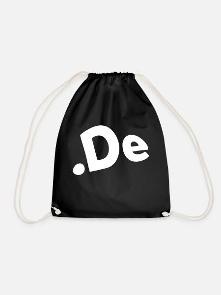 Germany Internet code of the country - Drawstring Bag - black