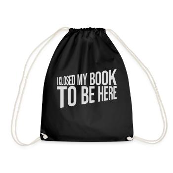 J’ai fermé mon livre - Sac de sport léger - noir - Devant