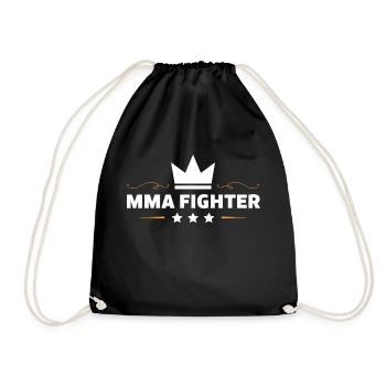 MMA Fighter Mixed Martial Arts - Drawstring Bag - black - Front