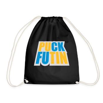 Conception du logo Puck Futin - Sac de sport léger - noir - Devant