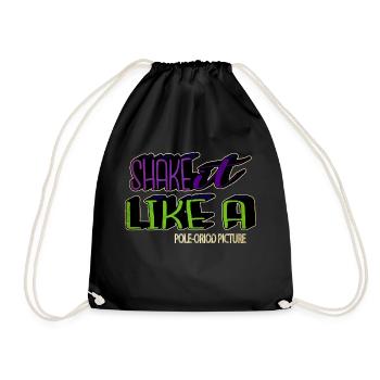 Dinosaur Moon Beards Couples Baby Happy Geek Cute - Drawstring Bag - black - Front