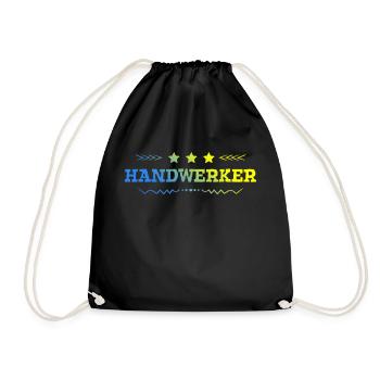 Handwerker Beruf - Turnbeutel - Schwarz - Vorne