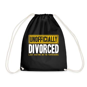 Dissolution of marriage Divorce Divorce Gift - Drawstring Bag - black - Front