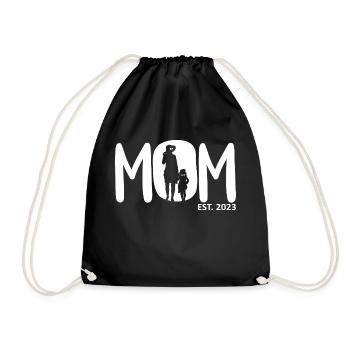 2023, Maman en devenir, annonce de grossesse - Sac de sport léger - noir - Devant