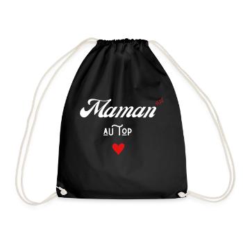 TMaman au top idée cadeau - Sac de sport léger - noir - Devant