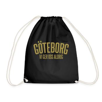 Göteborg Nous n’abandonnons jamais - Sac de sport léger - noir - Devant