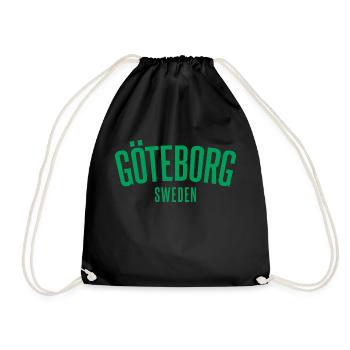 Göteborg Nous n’abandonnons jamais - Sac de sport léger - noir - Devant