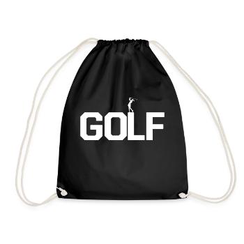 Cadeau de sport golfeur de golf - Sac de sport léger - noir - Devant