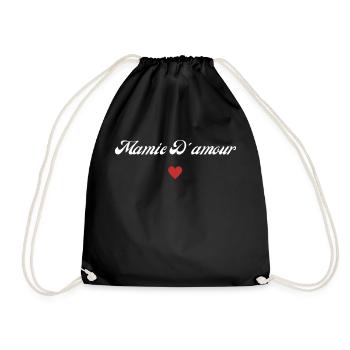 mamie d'amour - Sac de sport léger - noir - Devant