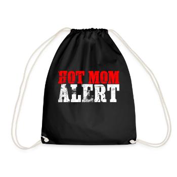 Alerte maman chaude 3 - Sac de sport léger - noir - Devant