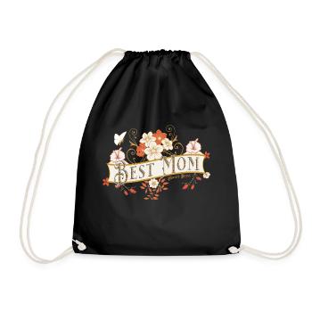 Meilleure maman - Fête des mères - Drôle de chemise - Sac de sport léger - noir - Devant