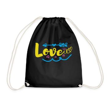AMOUR Drôle, - Sac de sport léger - noir - Devant