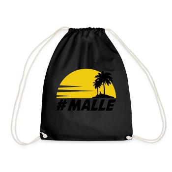 malle - Drawstring Bag - black - Front