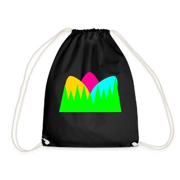 Bunte Ostereier - Turnbeutel - Schwarz - Vorne