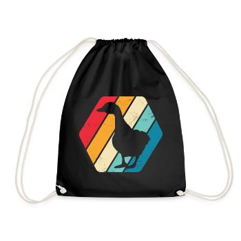 Canard colvert Ventilateur de sauvagine Rétro - Sac de sport léger - noir - Devant