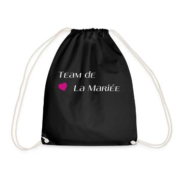 Team de la mariée - Sac de sport léger - noir - Devant