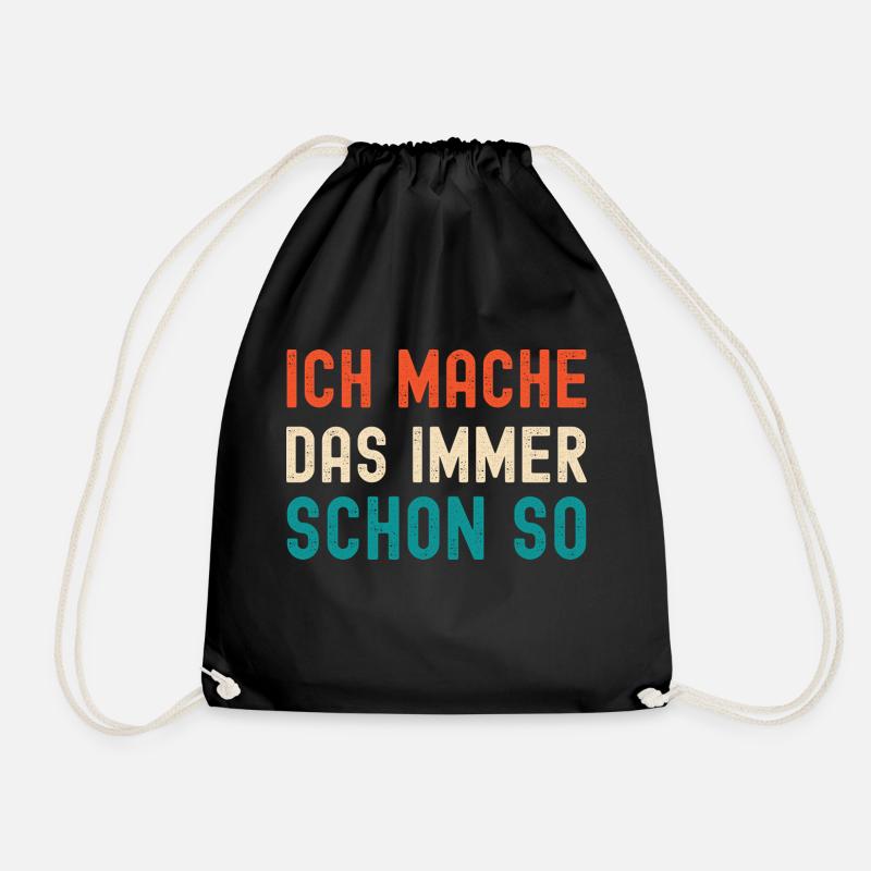 Eigensinn und Besserwisser sture Menschen Spruch - Turnbeutel - Schwarz