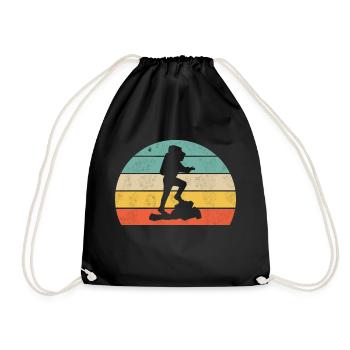 Wander - Drawstring Bag - black - Front