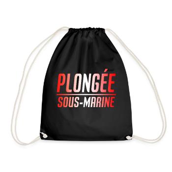 PLONGEE SOUS MARINE PLONGEUR CADEAU SPORT SUISSE - Sac de sport léger - noir - Devant