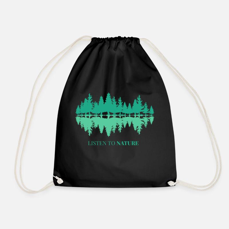 Klang der Nature, Écouter la nature, Audio - Sac de sport léger - noir