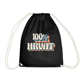 Balkan dad bosnia serbia croatia montenegro kosovo - Drawstring Bag - black - Front