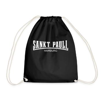 Sankt Pauli Hamburg - Drawstring Bag - black - Front