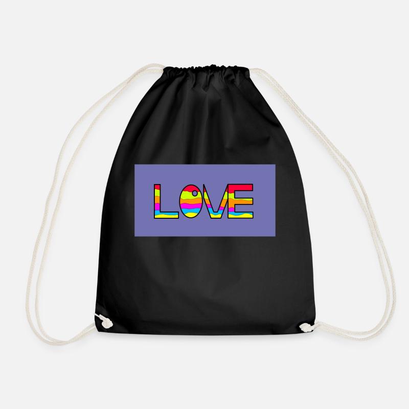 Love - Turnbeutel - Schwarz