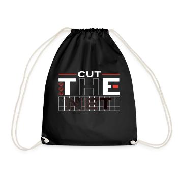 Cut the Net Basketball - Drawstring Bag - black - Front